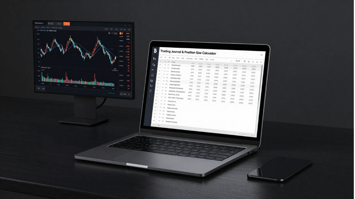Journal de trading crypto + Calculateur de position — Pack Excel tout-en-un